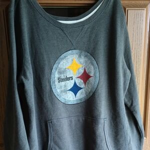 Steelers Gray Long Sleeve Sweatshirt Shirt